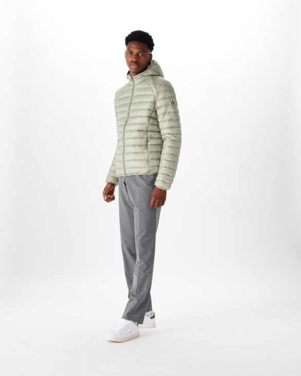Jott UK Lightweight Hooded Down Jacket Sauge Nico