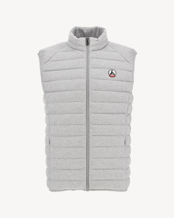 Gris Chine Sleevless Down Jacket Tom Jott UK