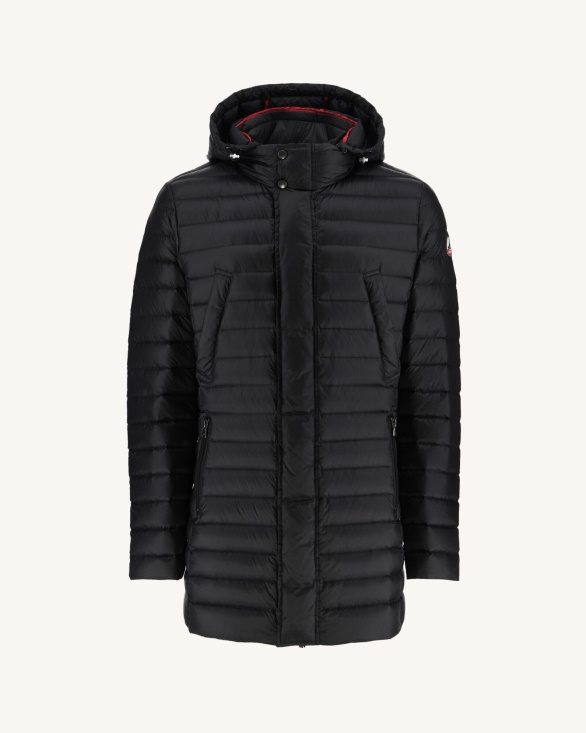 Noir Light Hooded Down Jacket Florent Jott UK