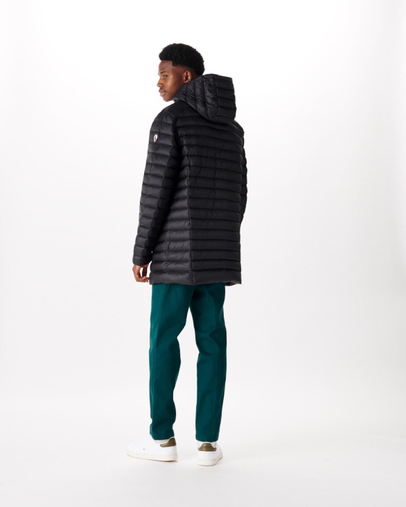 Noir Light Hooded Down Jacket Florent Jott UK