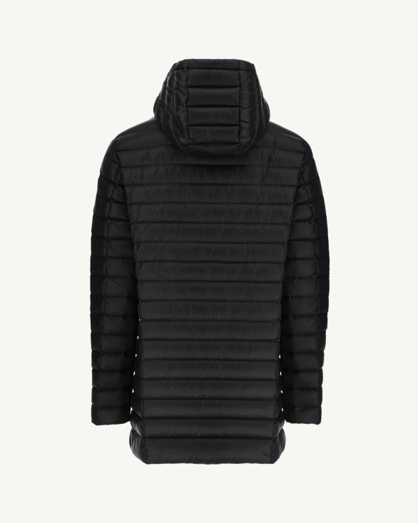Noir Light Hooded Down Jacket Florent Jott UK