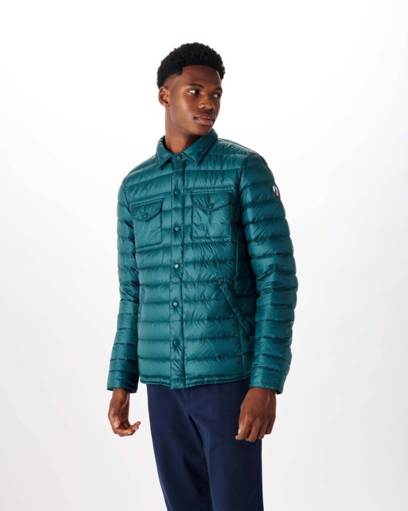 Vert Fonce Light Down Jacket Cris Jott UK