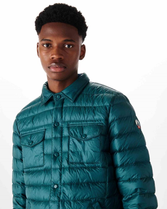 Vert Fonce Light Down Jacket Cris Jott UK