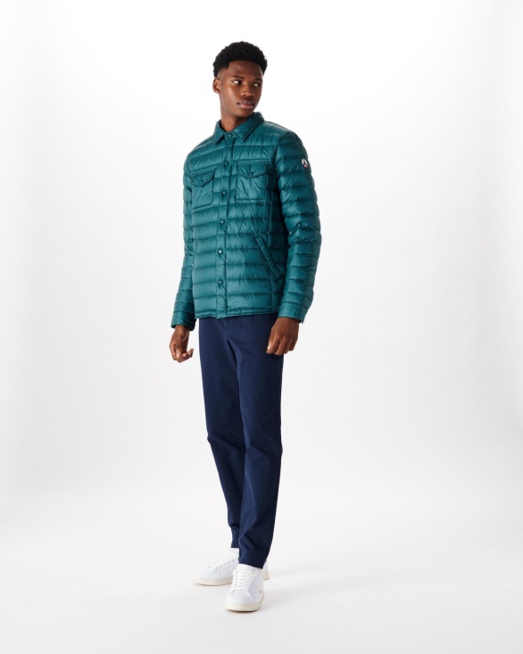 Vert Fonce Light Down Jacket Cris Jott UK