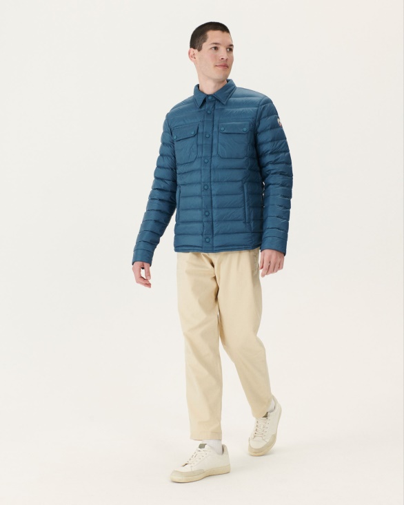 Blue Jeans Cris Lightweight Shirt Collar Puffer Jacket Jott UK