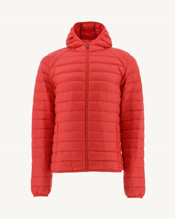 Jott UK Fire Red Lightweight Down Jacket Nico