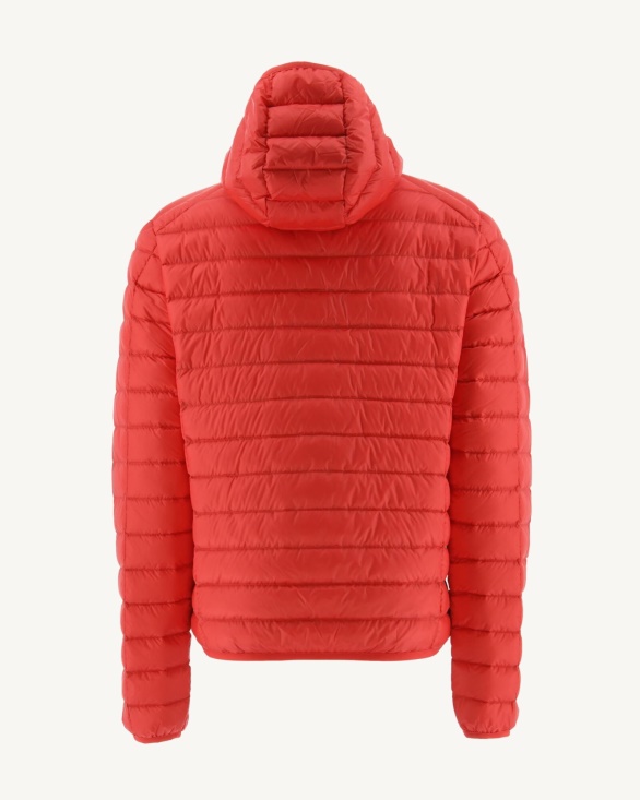 Jott UK Fire Red Lightweight Down Jacket Nico