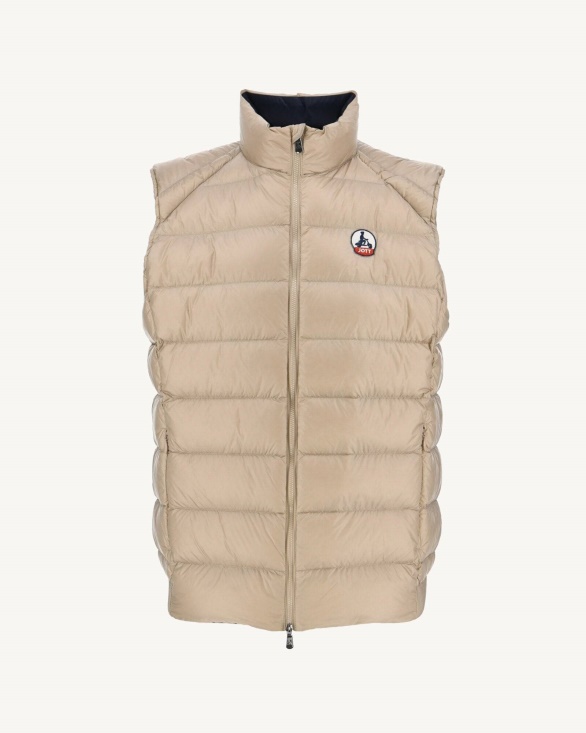 Jott UK Beige Extreme Cold Sleevless Down Jacket Tim