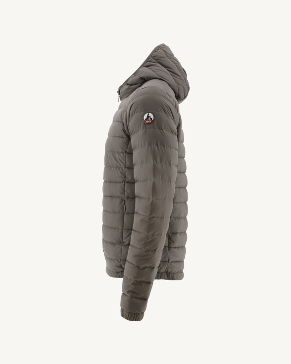 Taupe Light Hooded Down Jacket Lenny Jott UK