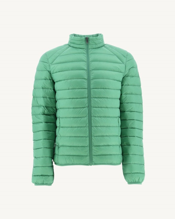 Poppy Green Lightweight Down Jacket Mat Jott UK