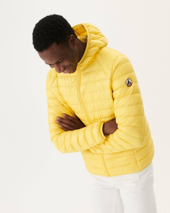 Jott UK Soft Yellow Lightweight Down Jacket Nico