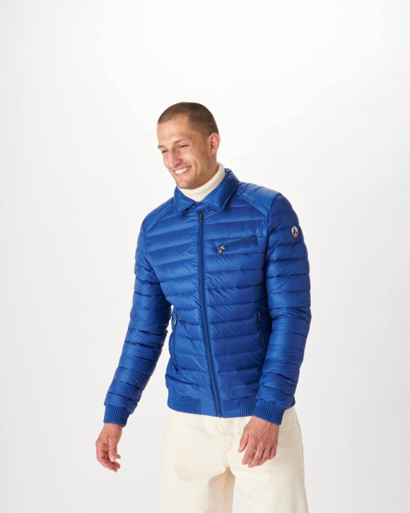 Dark Denim Down Jacket James Jott UK