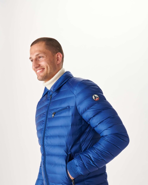 Dark Denim Down Jacket James Jott UK