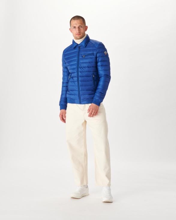 Dark Denim Down Jacket James Jott UK