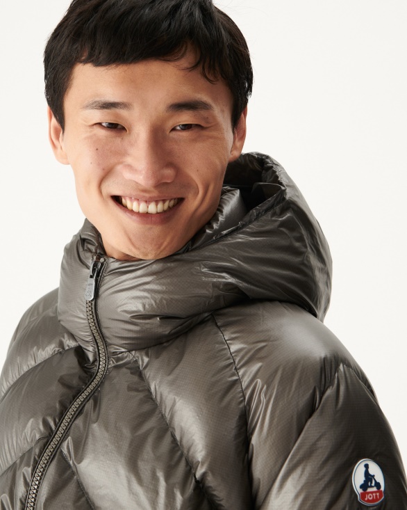 Jott UK Anthracite Extreme Cold Hooded Down Jacket Blaze