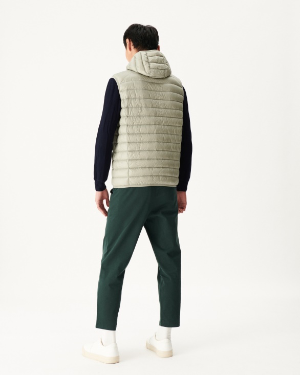 Hooded Sleeveless Down Jacket Sauge Pat Jott UK