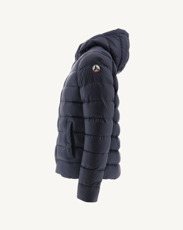 Jott UK Navy Jorge Hooded Puffer Jacket