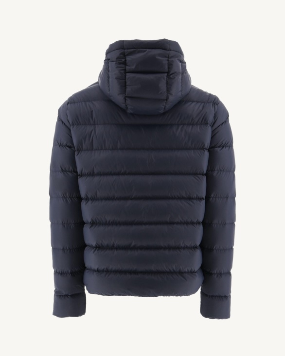 Jott UK Navy Jorge Hooded Puffer Jacket