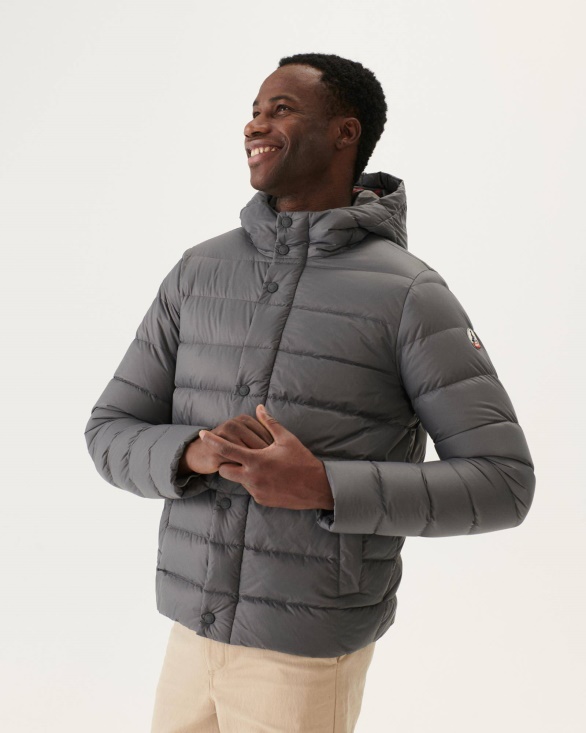Anthracite Jorge Hooded Puffer Jacket Jott UK