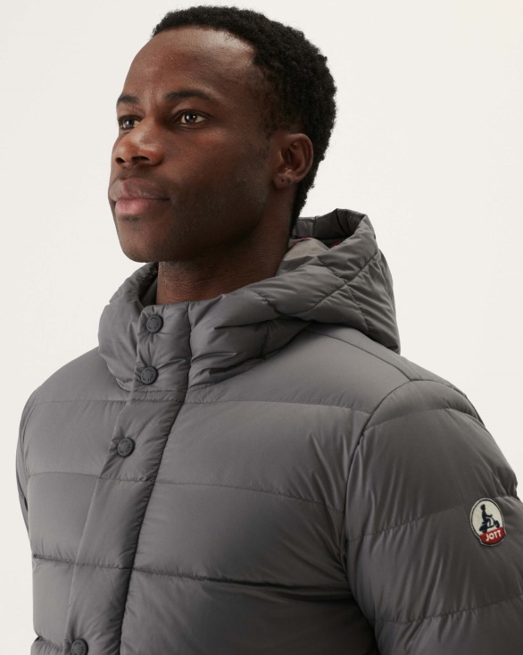 Anthracite Jorge Hooded Puffer Jacket Jott UK