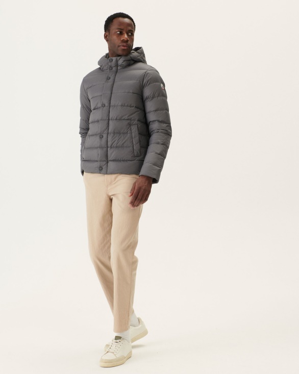 Anthracite Jorge Hooded Puffer Jacket Jott UK