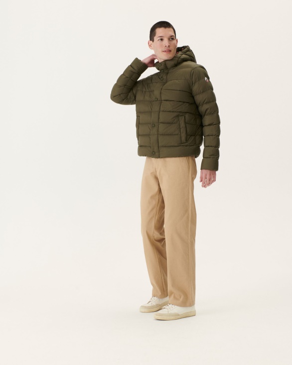 Jott UK Army Jorge Hooded Puffer Jacket