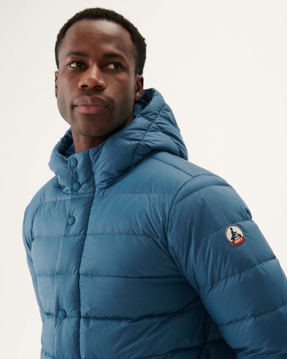 Jott UK Blue Jeans Jorge Hooded Puffer Jacket
