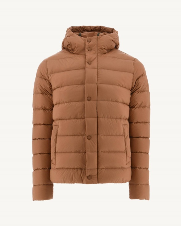 Camel Jorge Hooded Puffer Jacket Jott UK