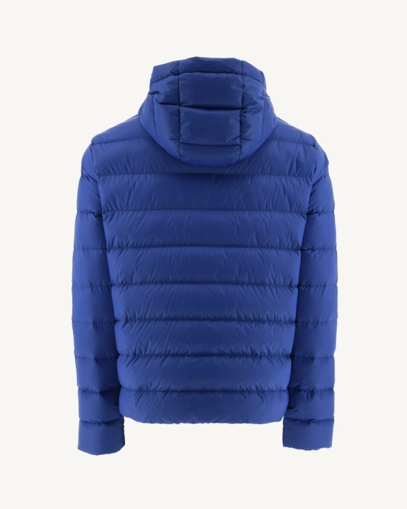Jott UK Dark Denim Jorge Hooded Puffer Jacket