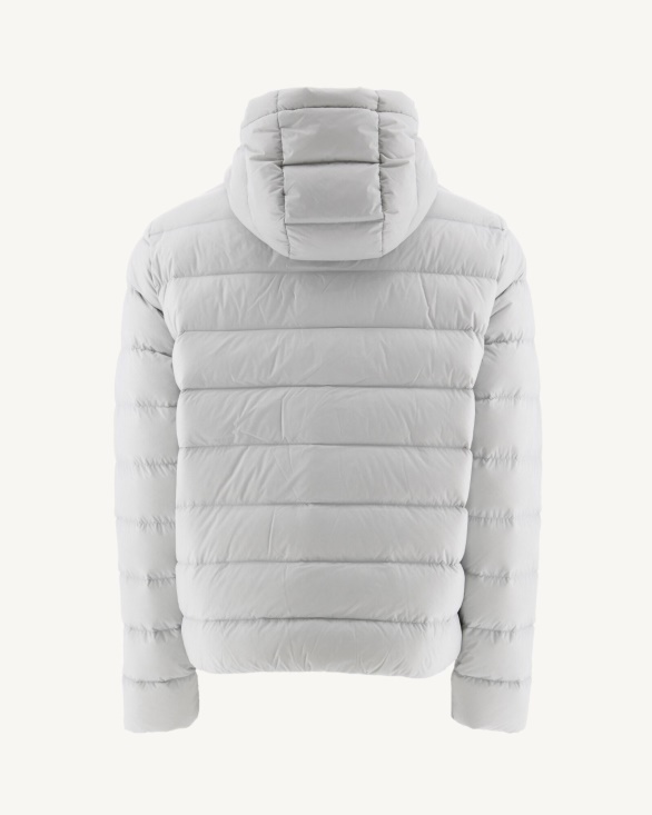 Soft Grey Jorge Hooded Puffer Jacket Jott UK