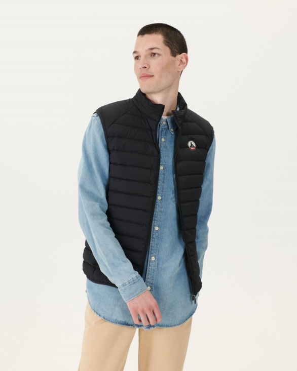 Jott UK Black Arafo Stretch Sleeveless Puffer Jacket