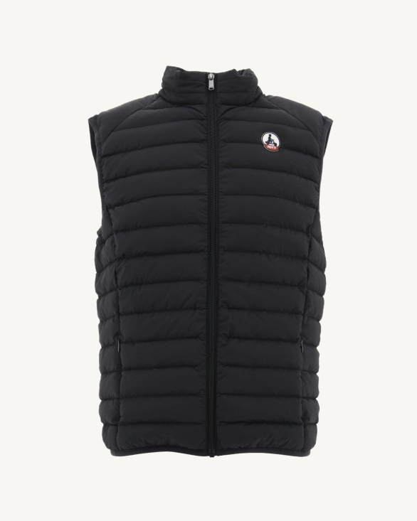 Jott UK Black Arafo Stretch Sleeveless Puffer Jacket