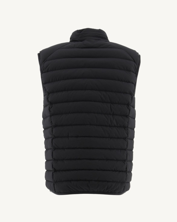 Jott UK Black Arafo Stretch Sleeveless Puffer Jacket