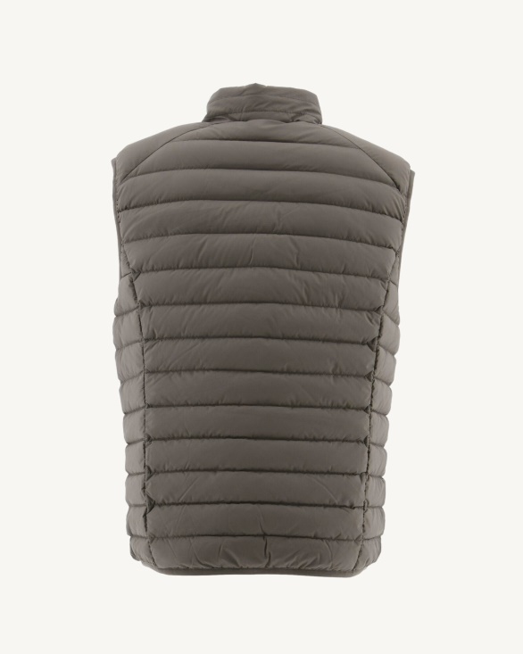 Jott UK Taupe Arafo Stretch Sleeveless Puffer Jacket