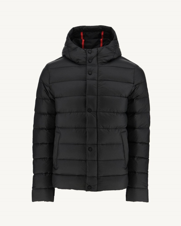 Black Jorge Hooded Puffer Jacket Jott UK