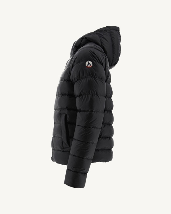 Black Jorge Hooded Puffer Jacket Jott UK