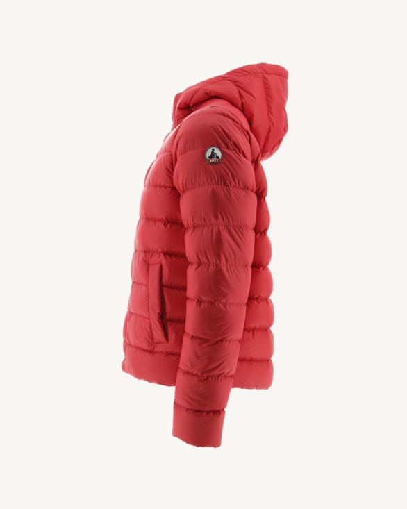 Jott UK Red Jorge Hooded Puffer Jacket
