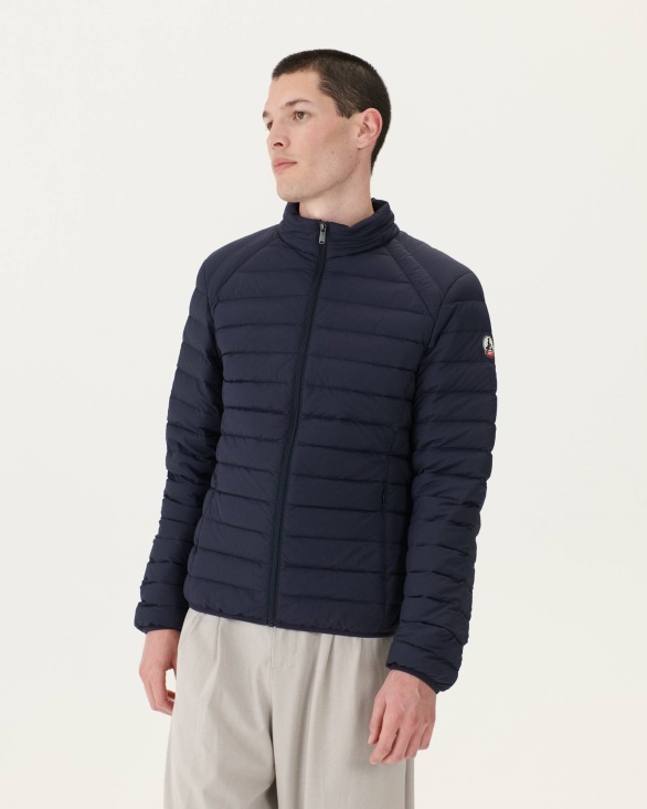 Jott UK Navy Aragon Lightweight Stretch Puffer Jacket