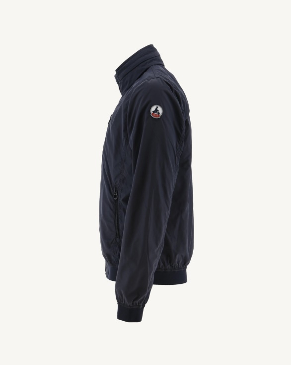 Navy Oregon Jacket With Foldaway Hood Jott UK