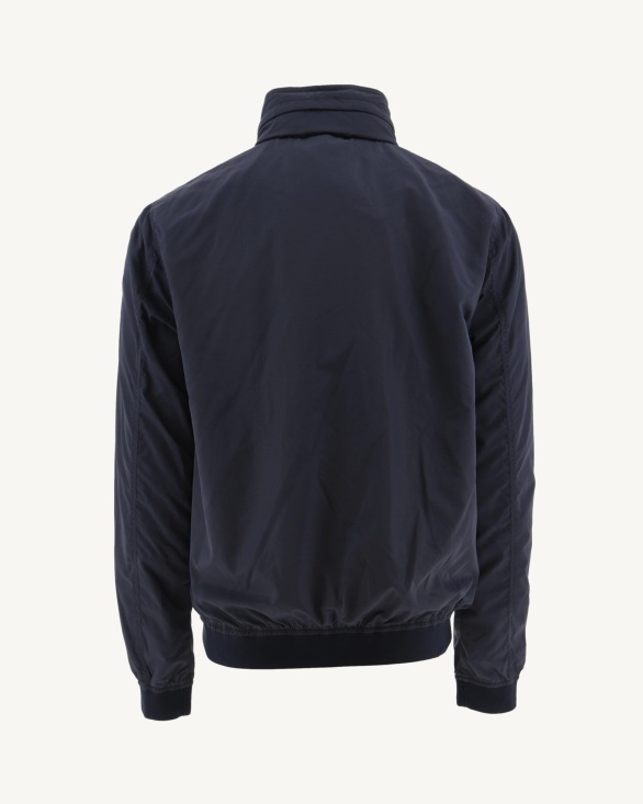Navy Oregon Jacket With Foldaway Hood Jott UK