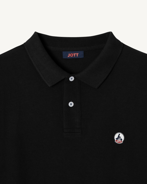 Jott UK Noir Polo Shirt Arcachon