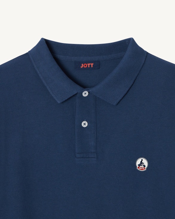 Jott UK Blue Abysse Polo Shirt Arcachon