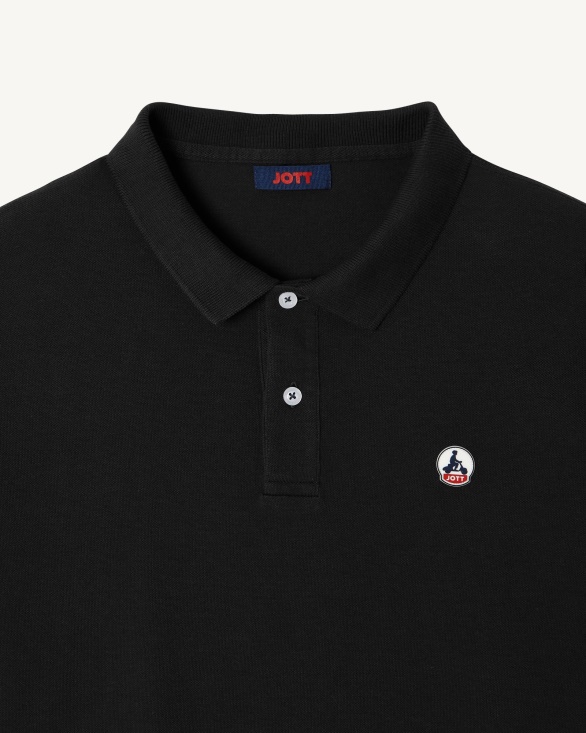 Jott UK Noir Polo Shirt Cherburg