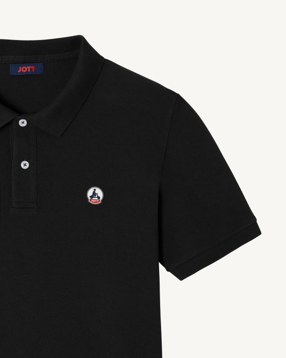 Jott UK Noir Polo Shirt Cherburg