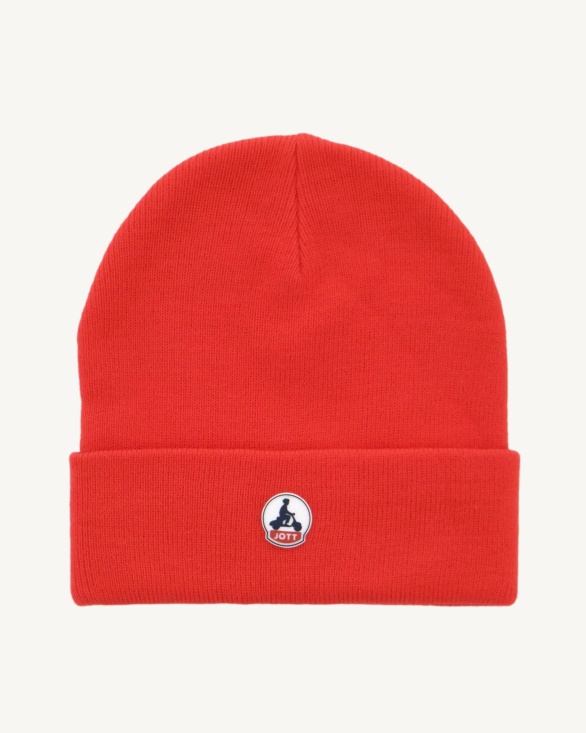 Fire Red Beanie Jim Jott UK