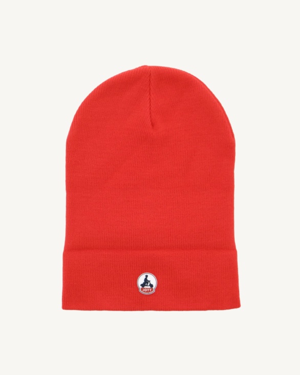Fire Red Beanie Jim Jott UK