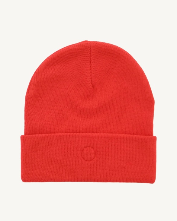 Fire Red Beanie Jim Jott UK