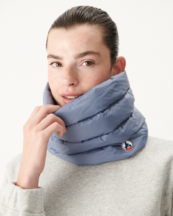 Blue Delave Neck Scarf Leika Jott UK