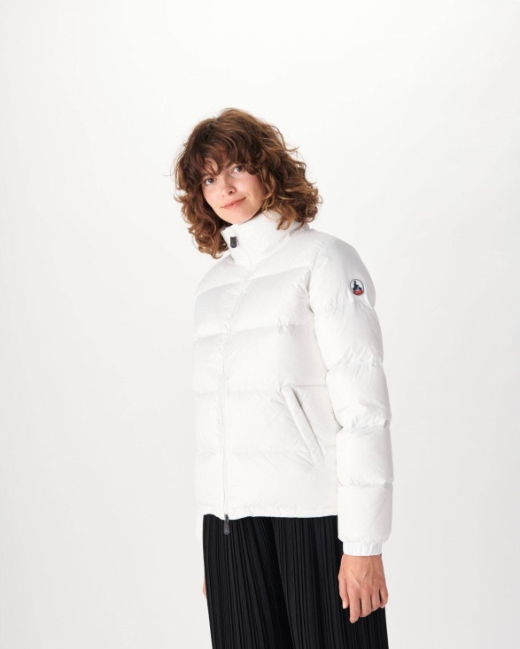 Jott UK Extreme Cold Quilted Down Jacket Blanc Cardiff