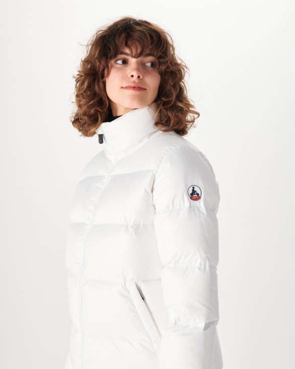 Jott UK Extreme Cold Quilted Down Jacket Blanc Cardiff